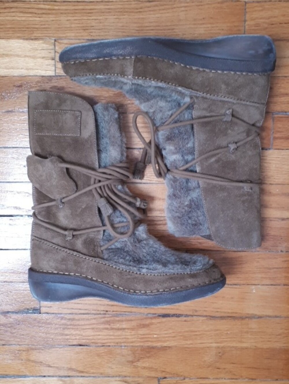 Nine West Faux Fur Suede Boots